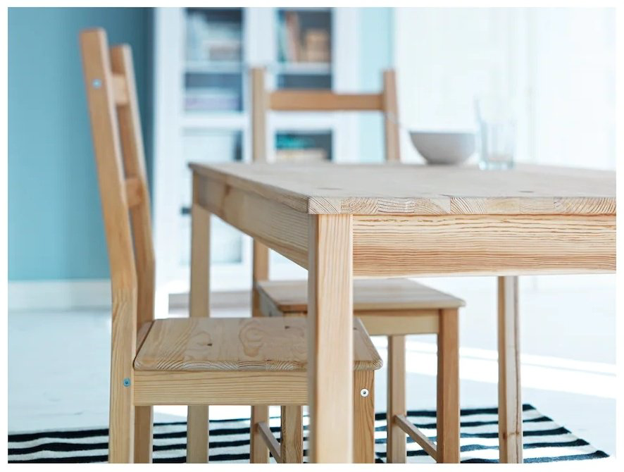 Обеденный стол IKEA Ингу, 120х75x73 см, дерево, бежевый купить,NaN