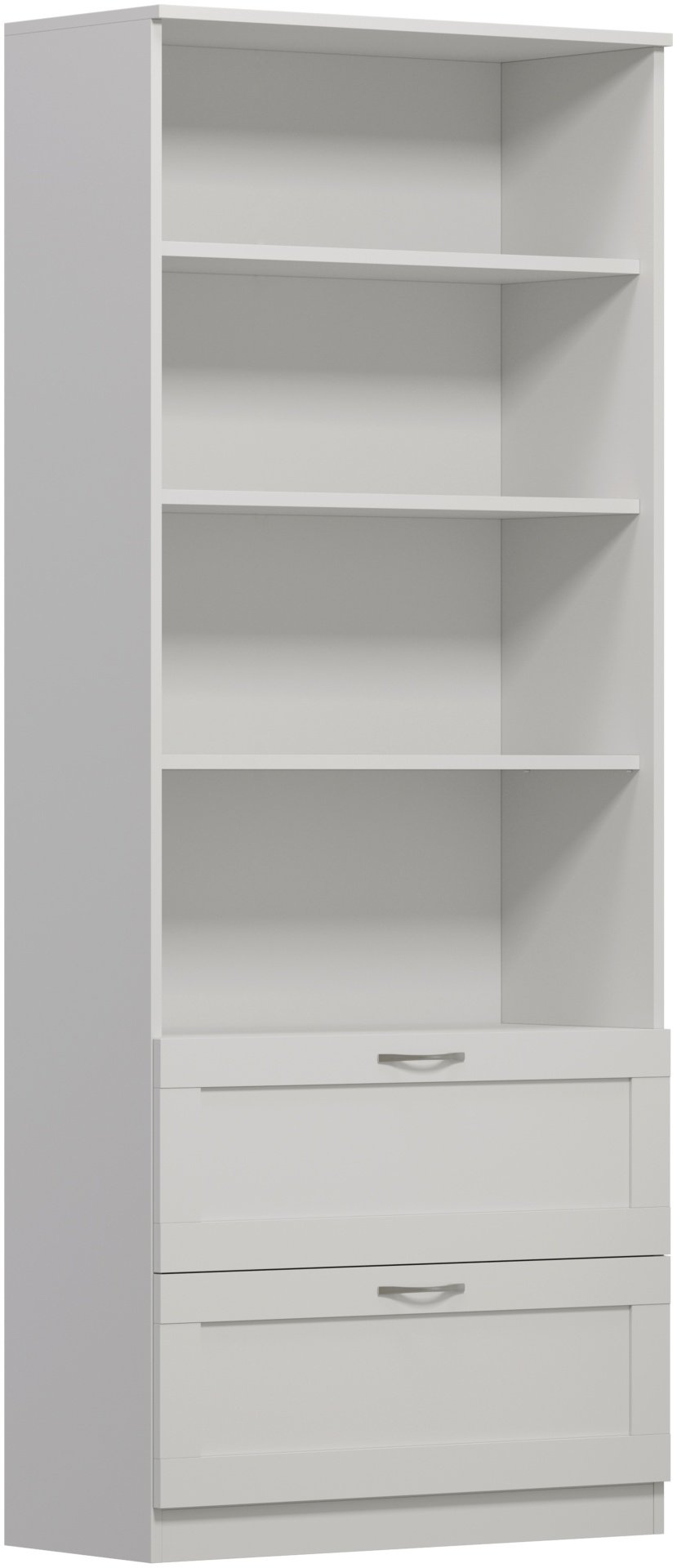 Стеллаж напольный Сириус 2 ящика, 78x35x190 см, белый купить,NaN
