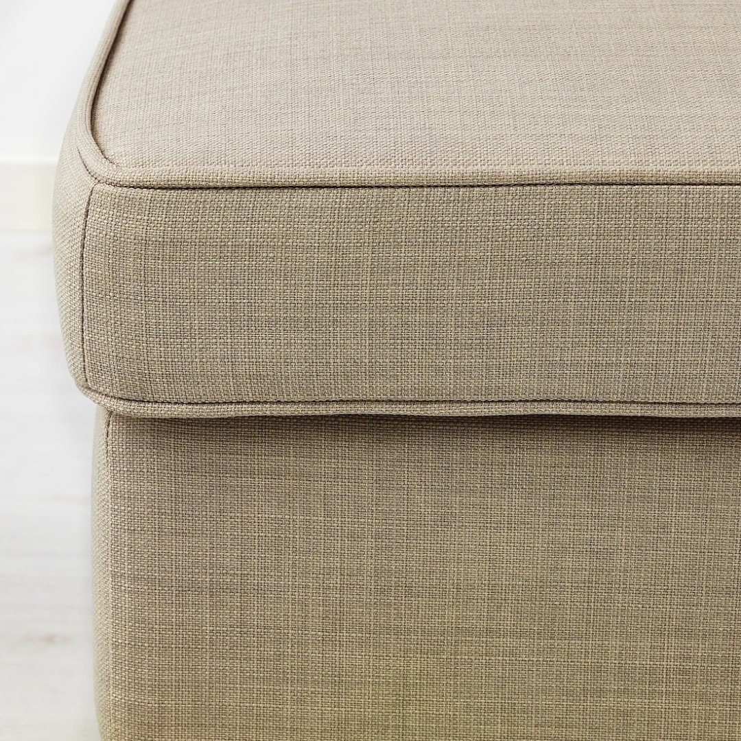 IKEA 80419881 СТРАНДМОН Табурет для ног, Шифтебу, 60x40x44 см, бежевый купить,NaN