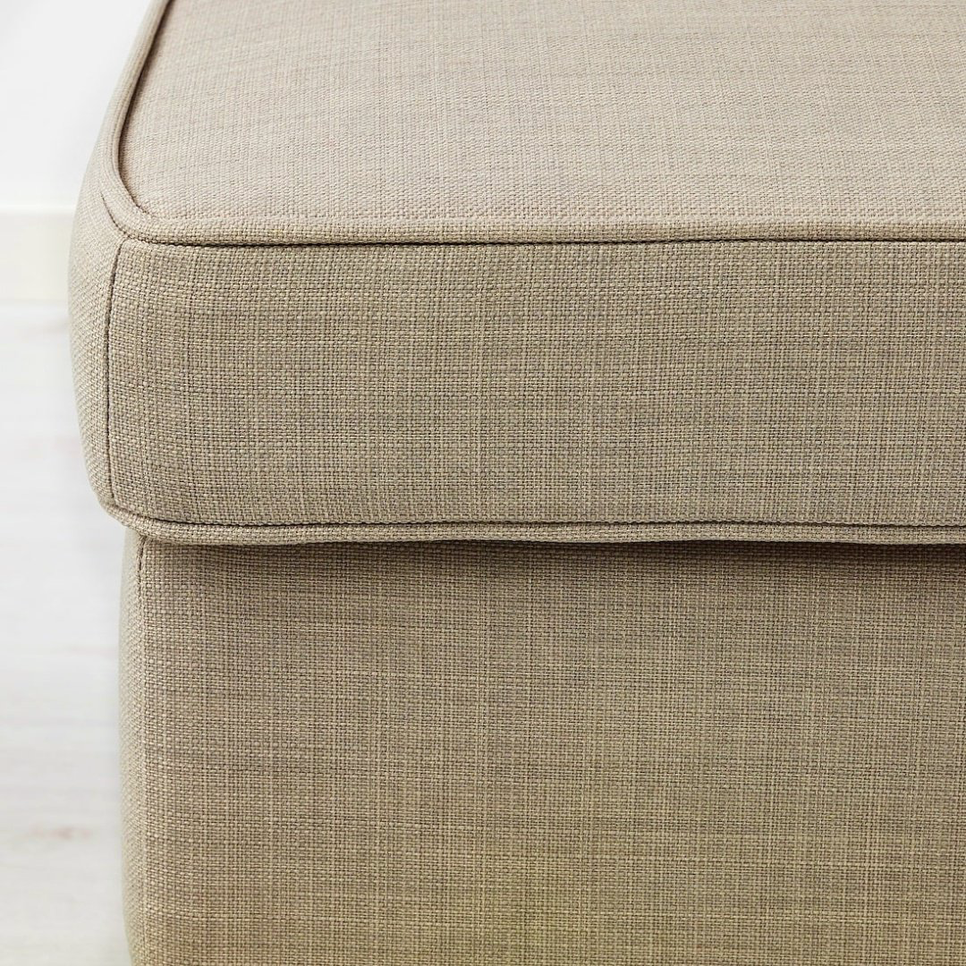 IKEA 80419881 СТРАНДМОН Табурет для ног, Шифтебу, 60x40x44 см, бежевый купить,NaN
