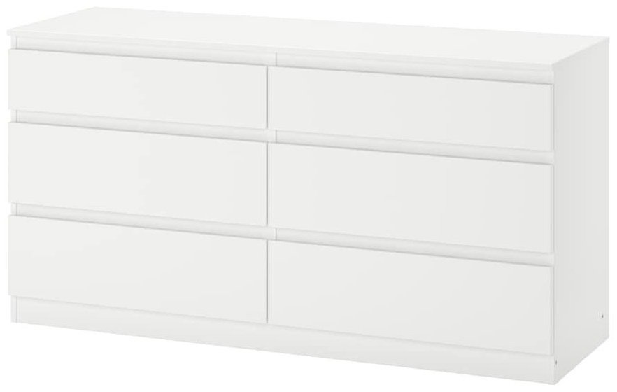 Комод IKEA Куллен, 140x40x72 см, белый купить,NaN
