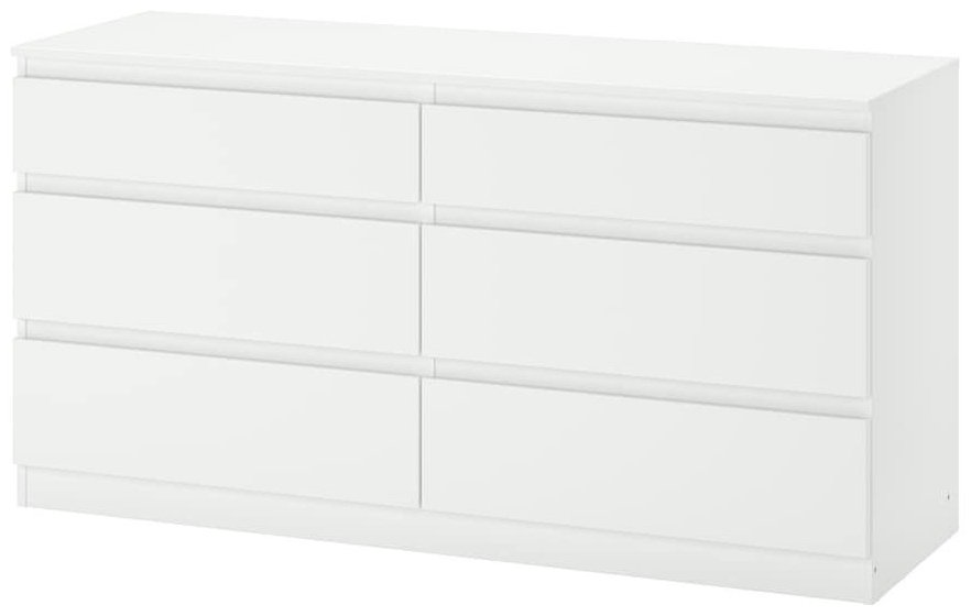Комод IKEA Куллен, 140x40x72 см, белый купить,NaN