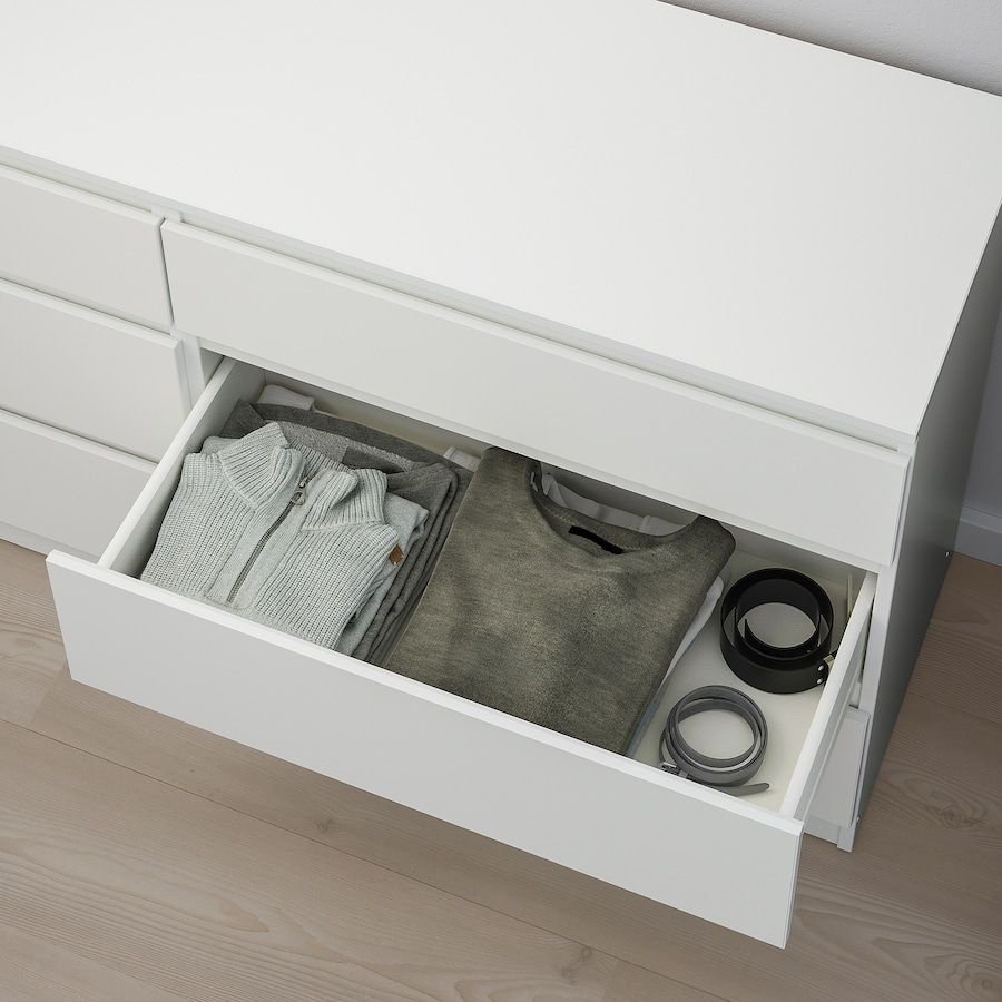 Комод IKEA Куллен, 140x40x72 см, белый купить,NaN