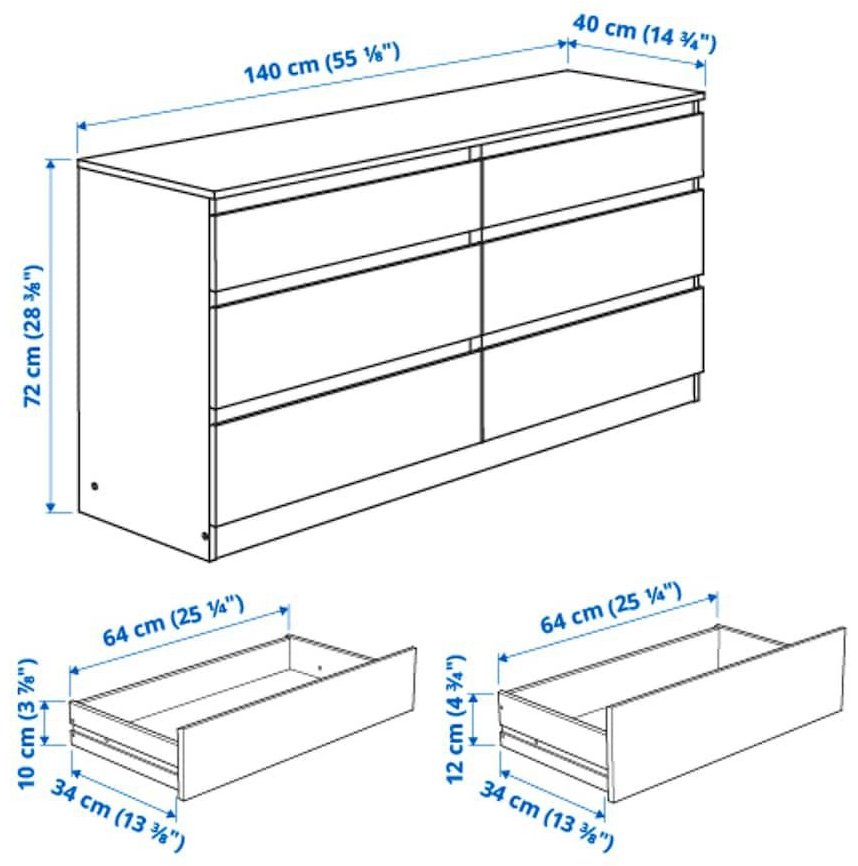 Комод IKEA Куллен, 140x40x72 см, белый купить,NaN