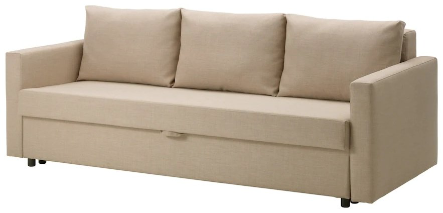 Диван IKEA Фрихетэн, 224х95 см, обивка ткань, бежевый купить,NaN