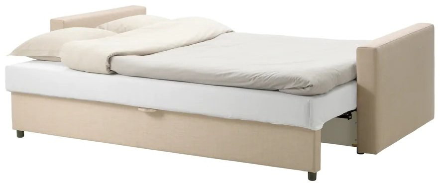 Диван IKEA Фрихетэн, 224х95 см, обивка ткань, бежевый купить,NaN