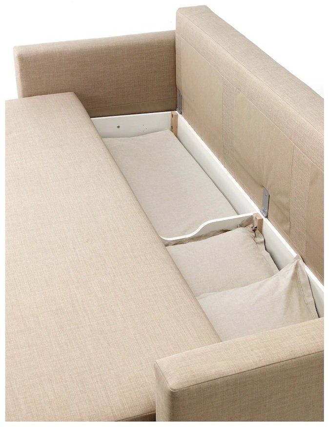 Диван IKEA Фрихетэн, 224х95 см, обивка ткань, бежевый купить,NaN