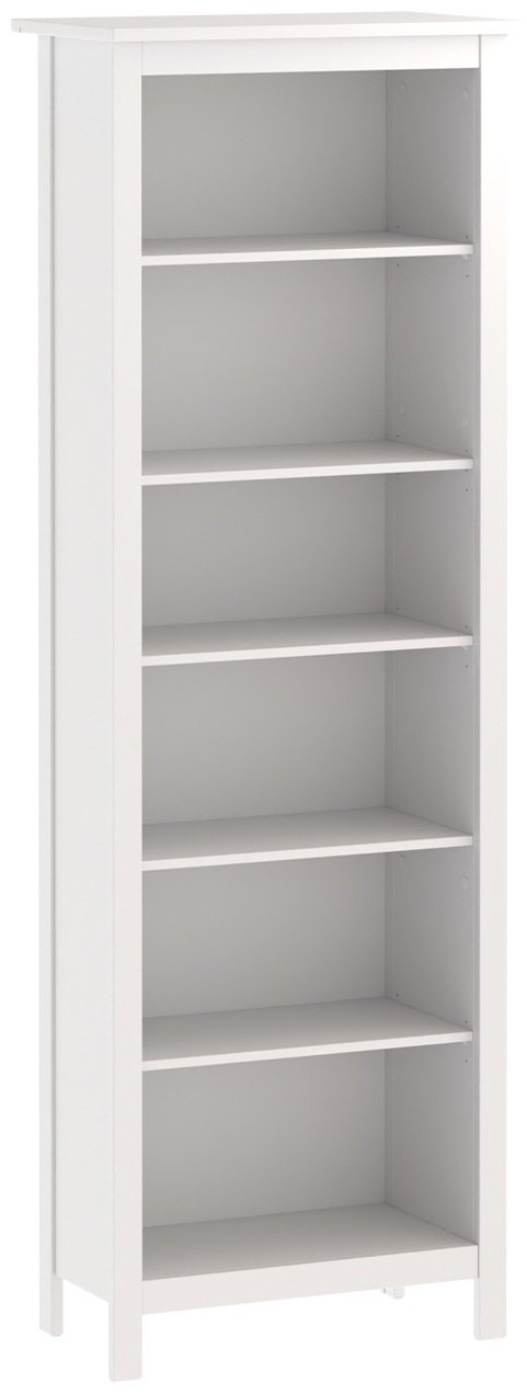 САГА Стеллаж напольный , 70x41x215 см, белый купить,NaN