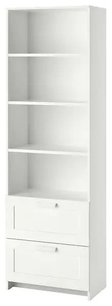 Стеллаж напольный IKEA Brimnes 90383339, 60x33x190 см, белый купить,NaN