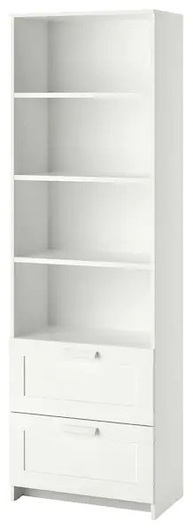 Стеллаж напольный IKEA Brimnes 90383339, 60x33x190 см, белый купить,NaN