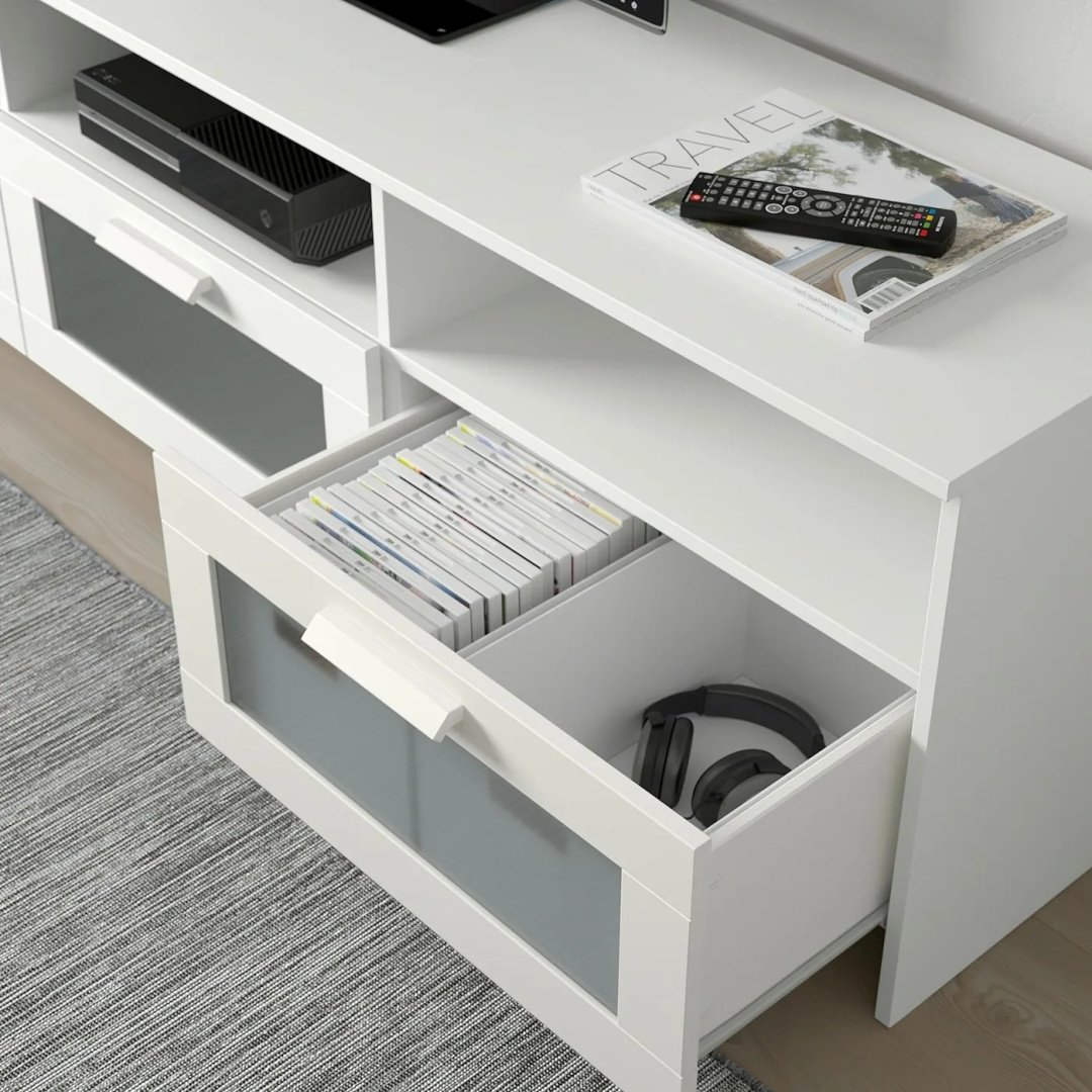 ТВ-тумба напольная IKEA Бримнэс 304.098.94, 180x53x41 см, белый купить,NaN