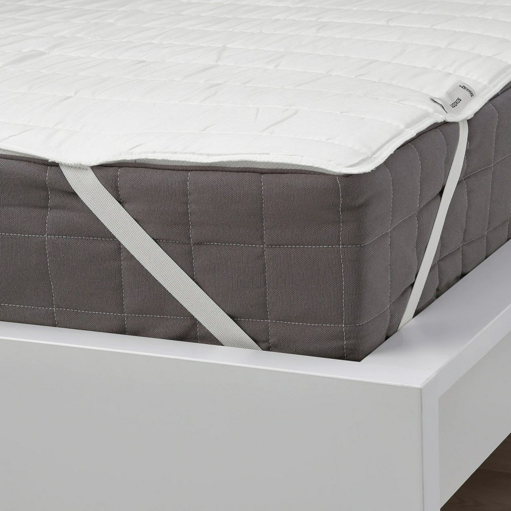 Наматрасник IKEA Луддрос 20461646, хлопок, полиэстер, белый