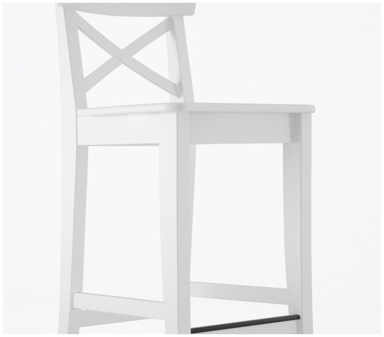 Барный стул INGOLF ИНГОЛЬФ, 102x40x45 см, белый 1 шт.