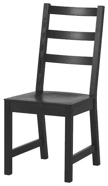 Стул IKEA Нордвикен 103.695.49, 97x44x56 см, черный