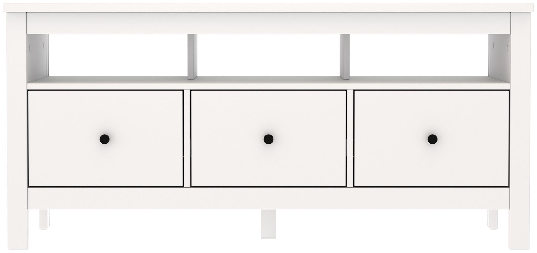 ТВ-тумба напольная САГА, 131x62x41 см, белый купить,NaN