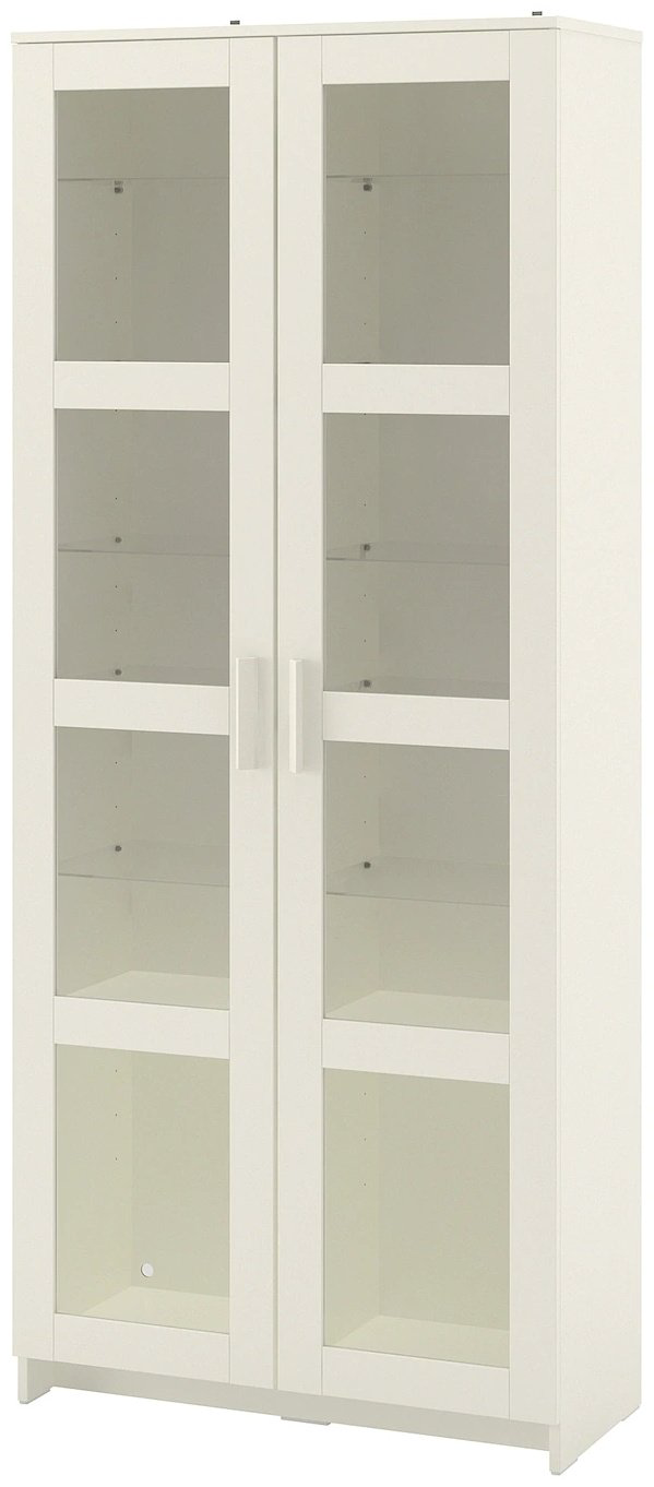 Шкаф-витрина IKEA Бримнэс напольный 190х80х35 см купить,NaN