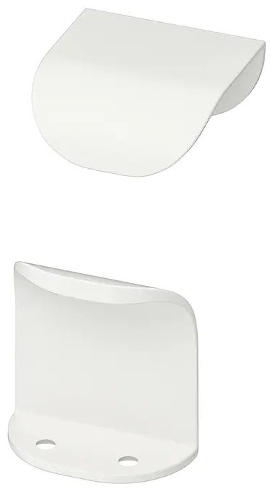 Ручка-раковина IKEA Бильсбру 10355774, алюминий, 40 мм, белый купить,NaN