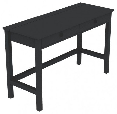 Туалетный столик KHIMKI, 120x47x75 см, дерево, черный купить,NaN
