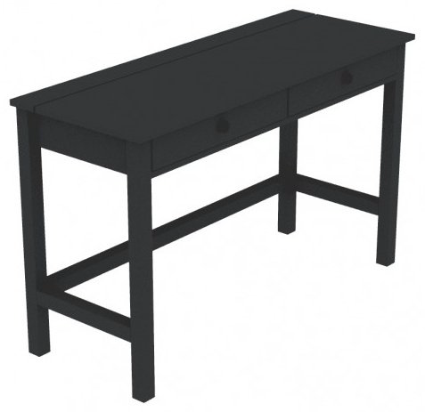 Туалетный столик KHIMKI, 120x47x75 см, дерево, черный купить,NaN