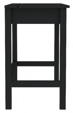 Туалетный столик KHIMKI, 120x47x75 см, дерево, черный купить,NaN