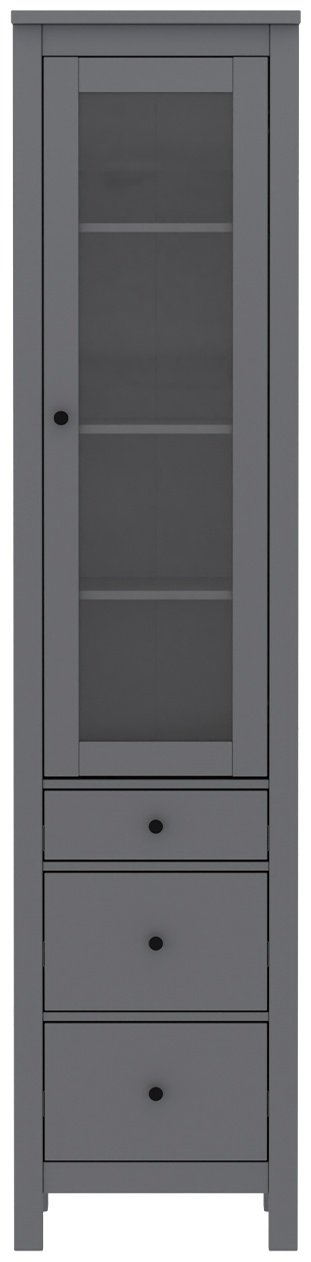 Шкаф-витрина напольный САГА 215х50х41 см купить,NaN