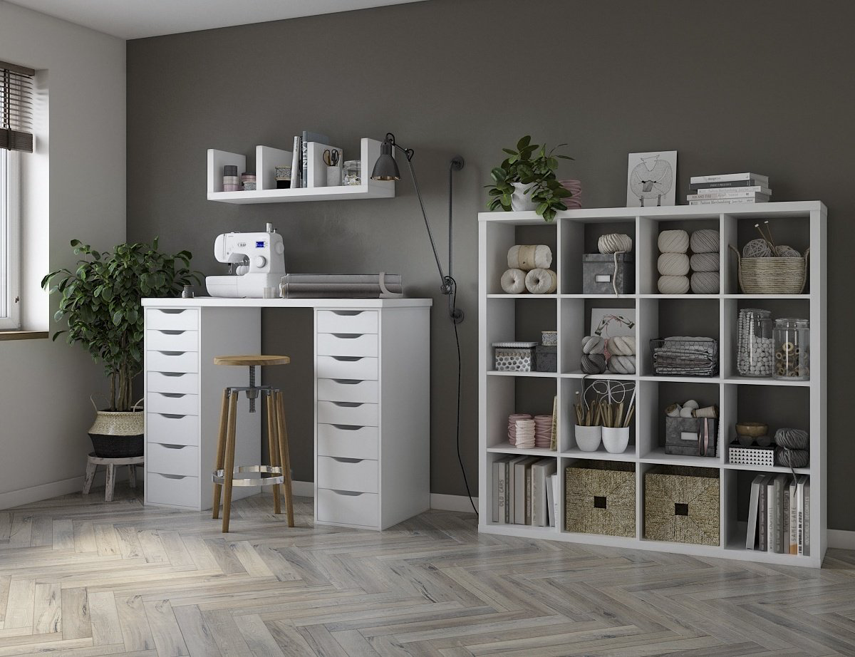 Комод INGAR, 53x36x102 см, белый купить,NaN
