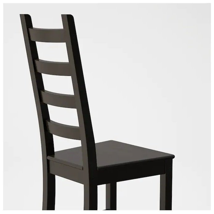 Стул IKEA Каустби 40370834, 103x44x48 см, черный, коричневый купить,NaN