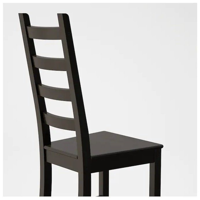 Стул IKEA Каустби 40370834, 103x44x48 см, черный, коричневый купить,NaN