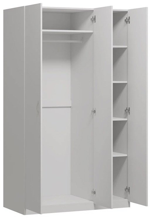 Распашной шкаф VMG ПЕГАС 20401090, 117x202х58 см, белый купить,NaN