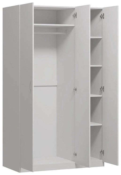 Распашной шкаф VMG ПЕГАС 20401090, 117x202х58 см, белый купить,NaN