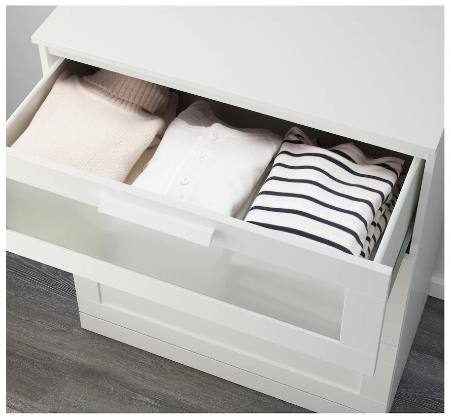 Комод IKEA Бримнэс, 78x46x95 см, белый купить,NaN
