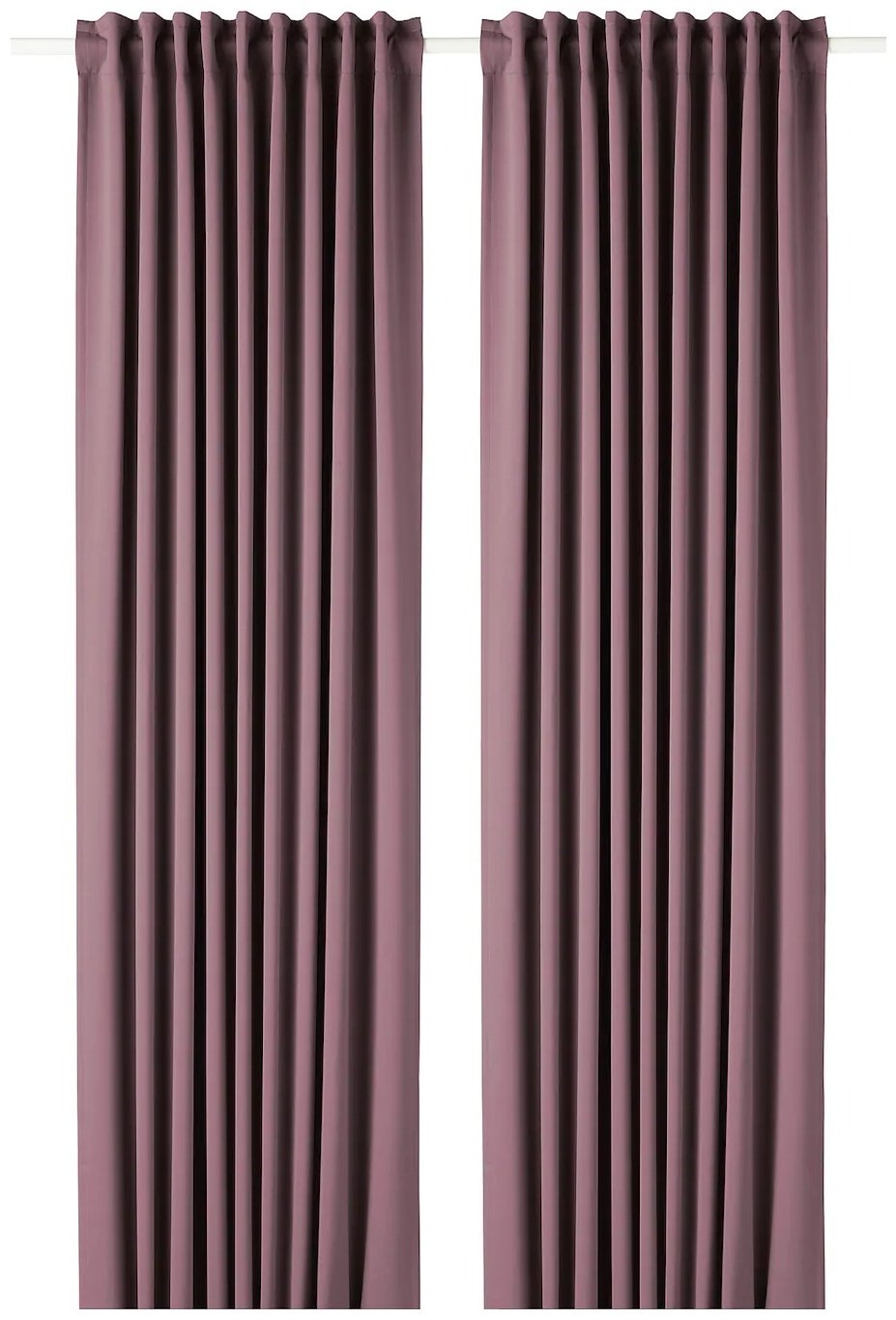 Портьеры IKEA 145x300 см 2 шт, полиэстер, фиолетовый купить,NaN