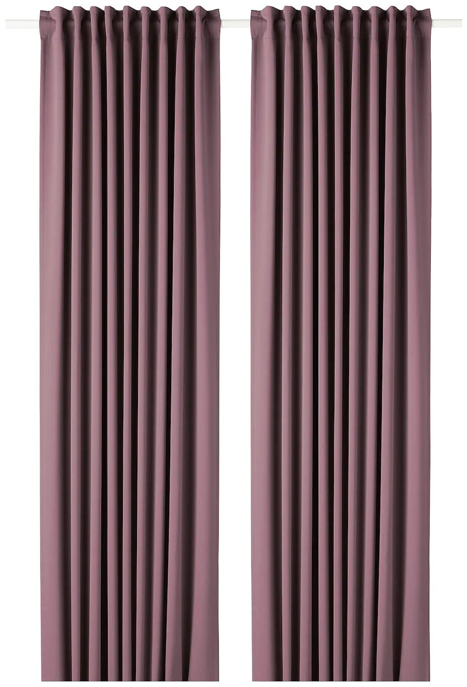 Портьеры IKEA 145x300 см 2 шт, полиэстер, фиолетовый купить,NaN