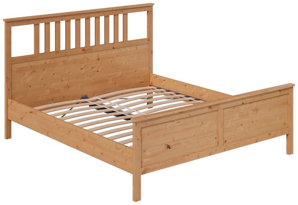 Хемнэс Hemnes/ Кымор двуспальная, 180x200 см, без подъёмного механизма, светло-коричневый купить,NaN