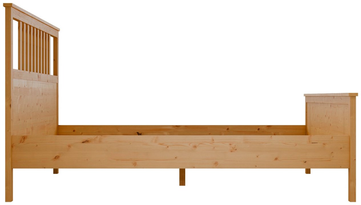 Хемнэс Hemnes/ Кымор двуспальная, 180x200 см, без подъёмного механизма, светло-коричневый купить,NaN