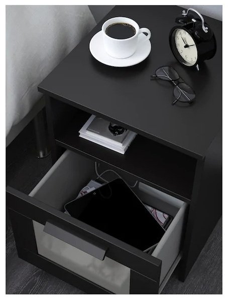 Тумба IKEA Бримнэс, 39x53x41 см, черный купить,NaN