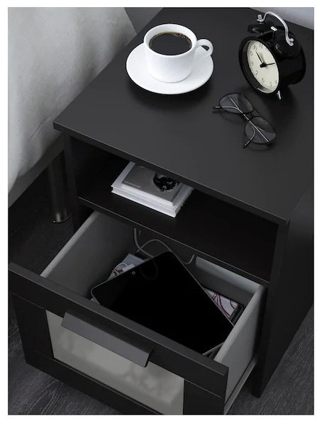 Тумба IKEA Бримнэс, 39x53x41 см, черный купить,NaN
