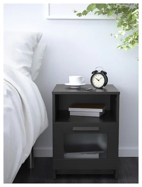 Тумба IKEA Бримнэс, 39x53x41 см, черный купить,NaN
