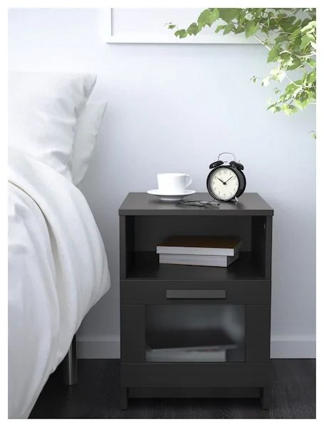 Тумба IKEA Бримнэс, 39x53x41 см, черный купить,NaN