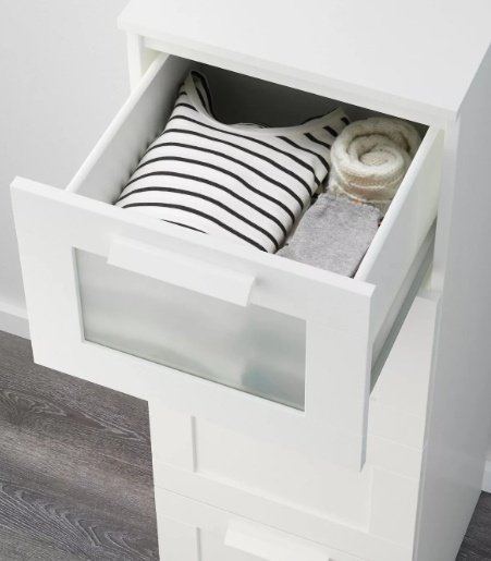 Комод IKEA Бримнэс, 46x39x124 см, белый купить,NaN