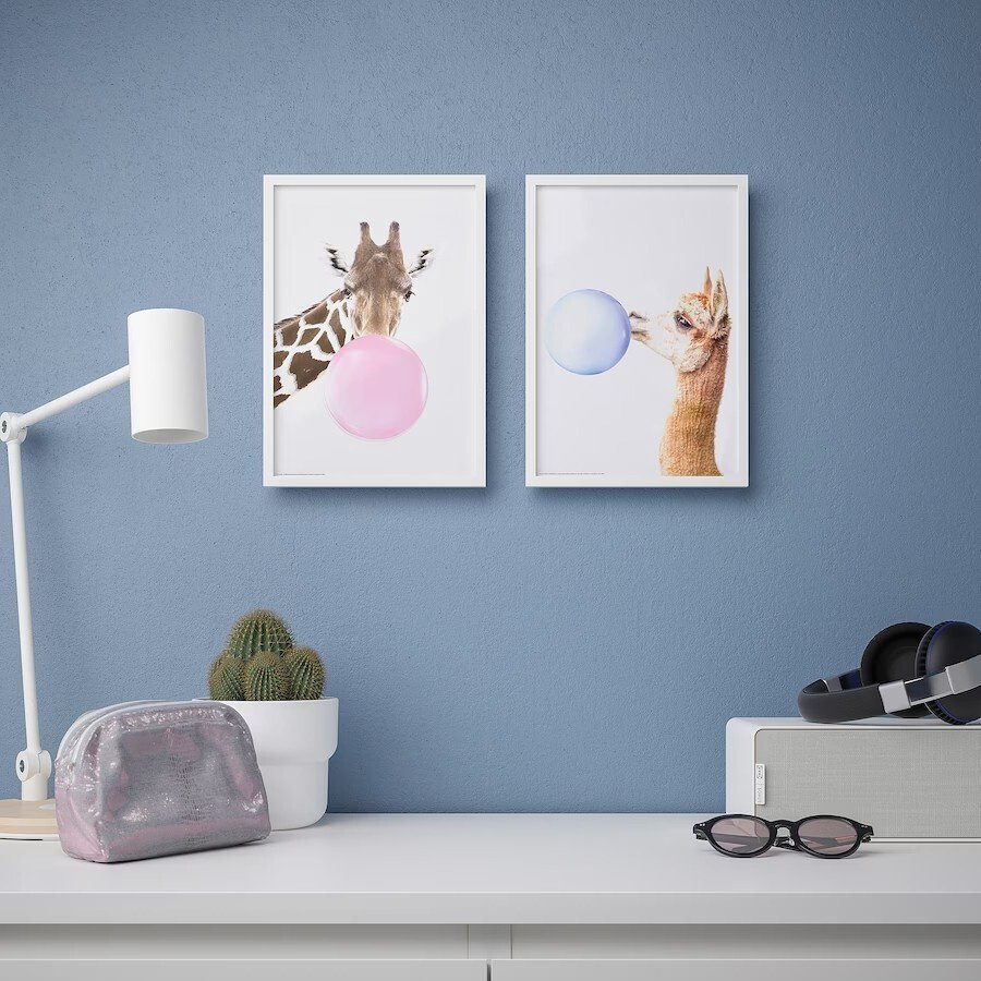 IKEA модульная картина БИЛЬД 30512768 Мыльные пузыри 21x30 см купить,NaN