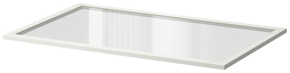 IKEA полка IKEA / PAX / KOMPLEMENT, 100x57.3 см, стекло, 1 шт купить,NaN