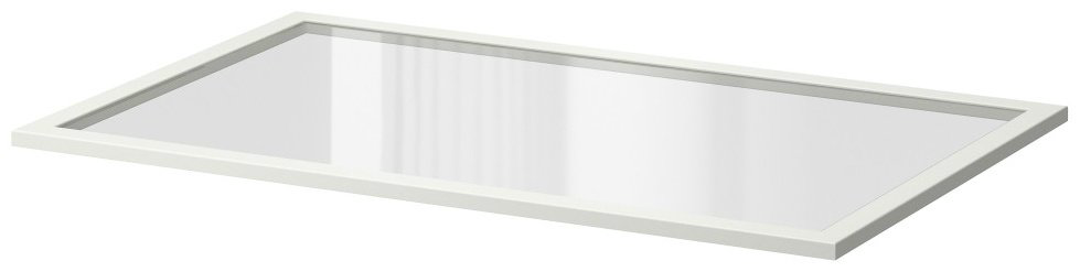 IKEA полка IKEA / PAX / KOMPLEMENT, 100x57.3 см, стекло, 1 шт купить,NaN