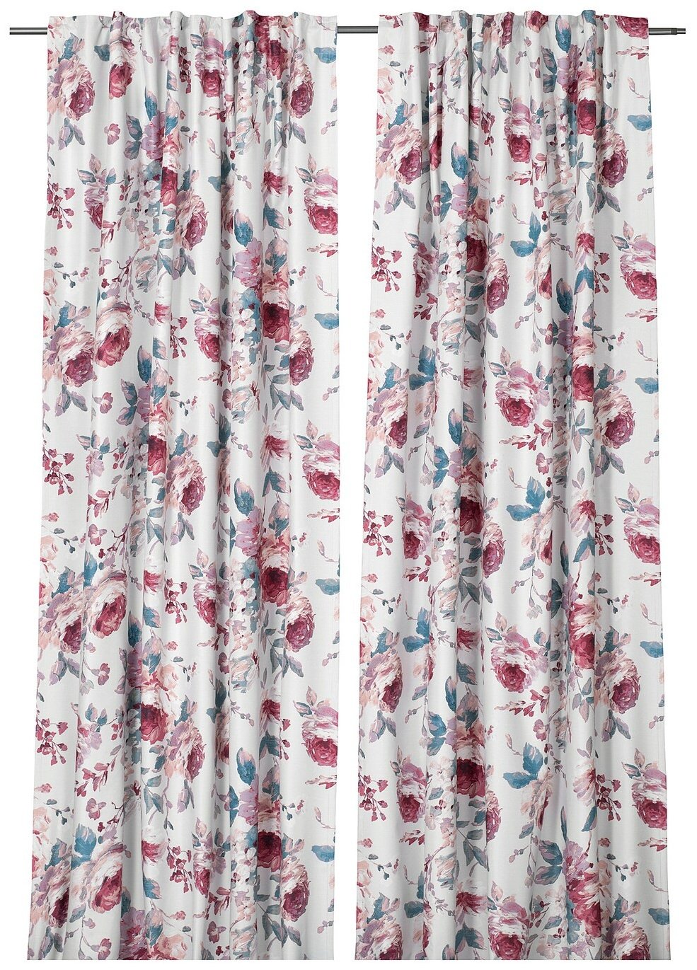 Занавеска IKEA 145x300 см 2 шт, полиэстер, белый купить,NaN