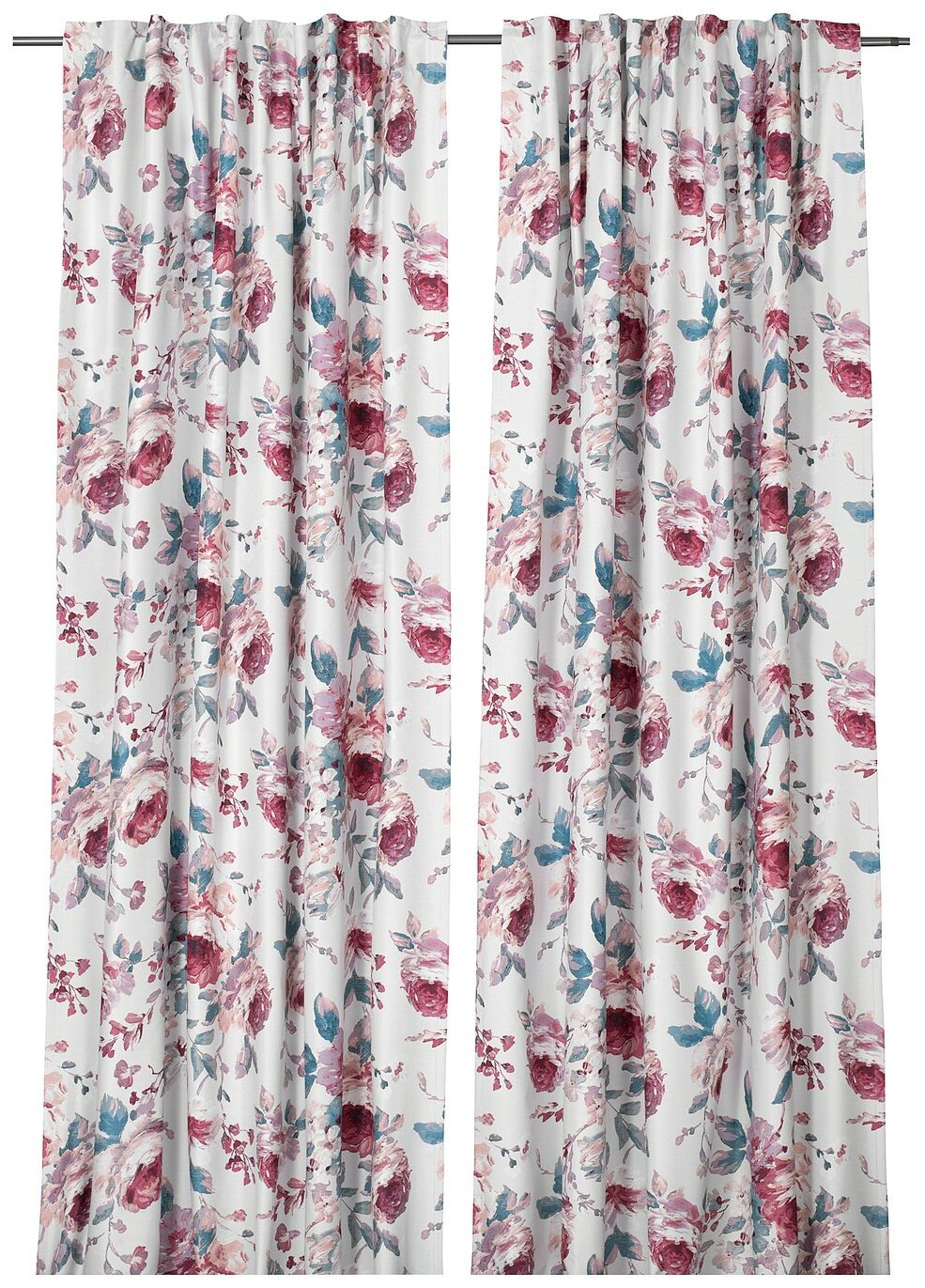 Занавеска IKEA 145x300 см 2 шт, полиэстер, белый купить,NaN