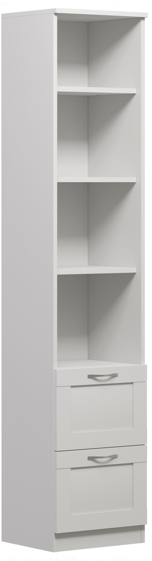 Стеллаж VMG Сириус ДСП, 39x35x190 см, белый купить,NaN