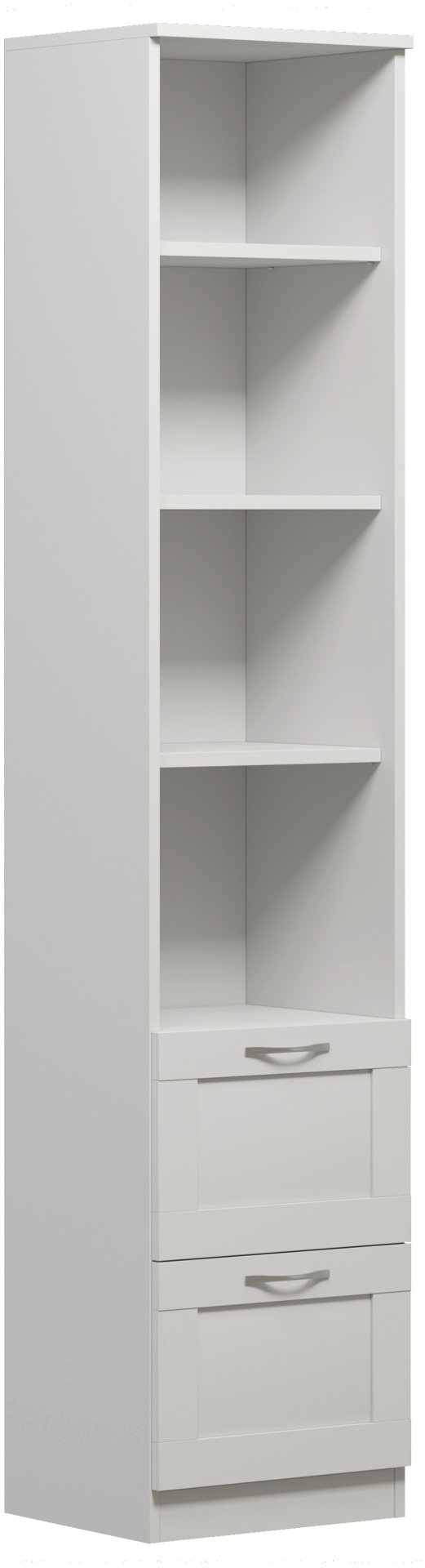 Стеллаж VMG Сириус ДСП, 39x35x190 см, белый купить,NaN