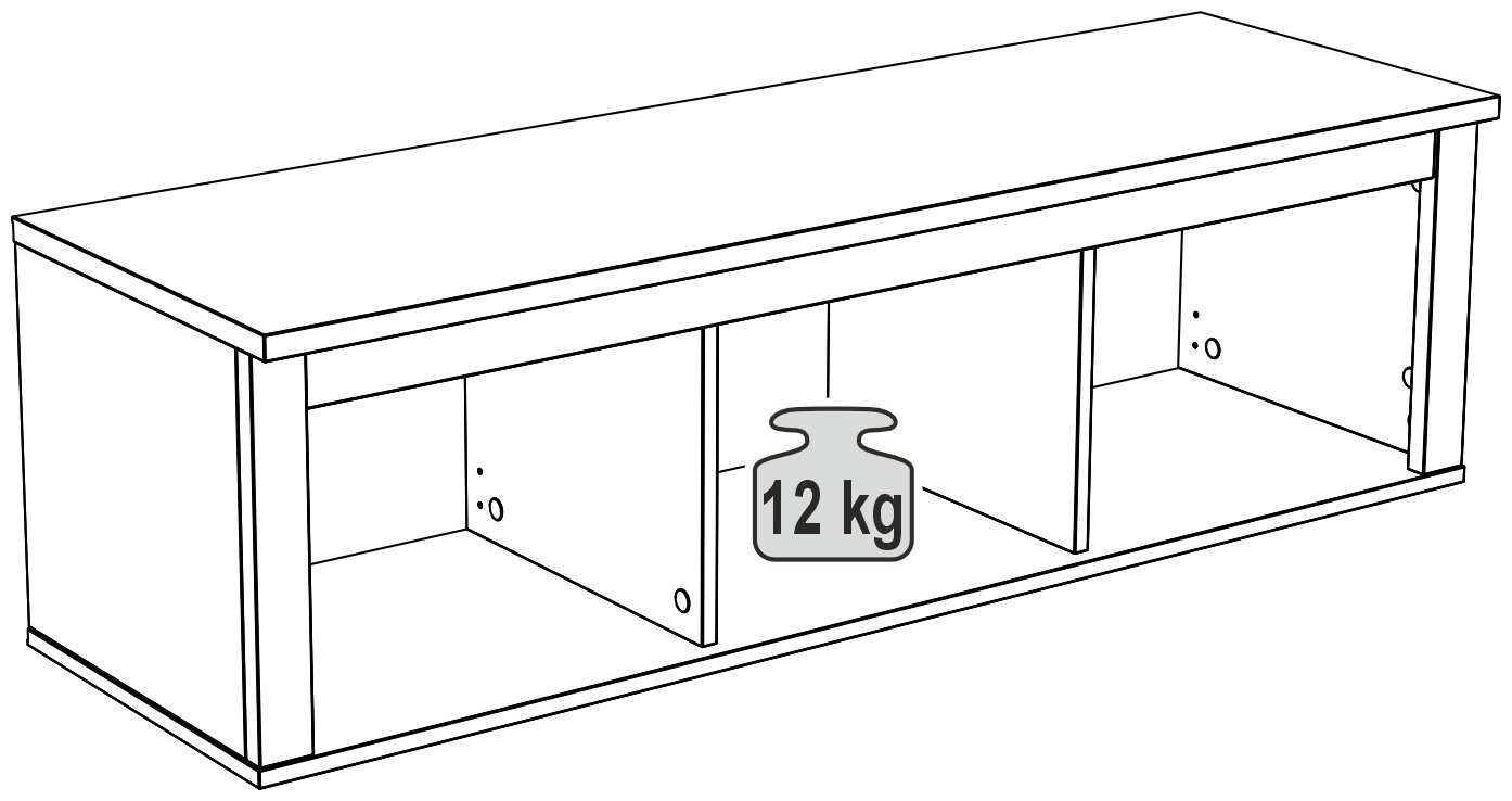 Полка САГА, 131.2х41.4x38 см, белый купить,NaN