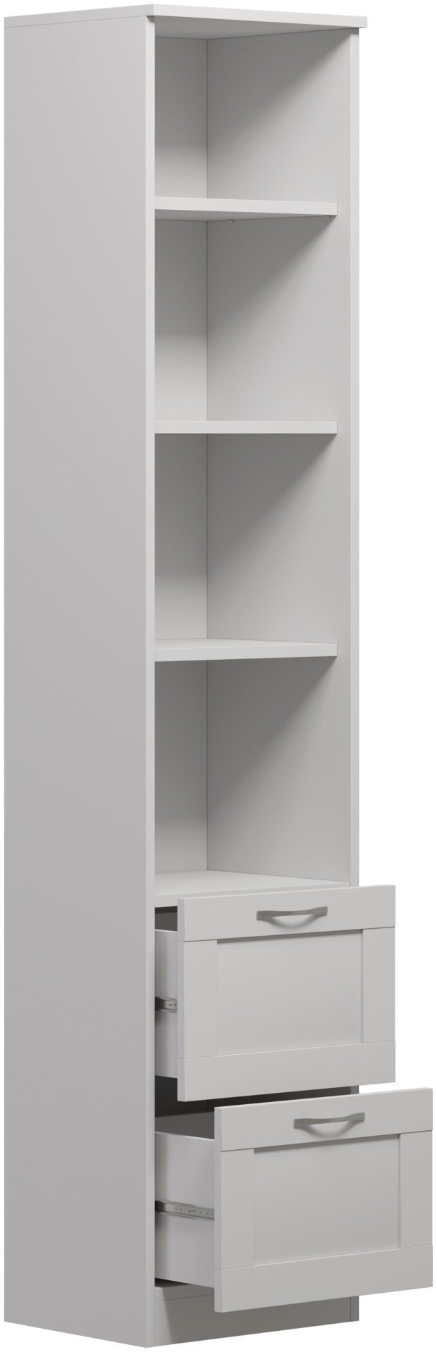 Стеллаж VMG Сириус ДСП, 39x35x190 см, белый купить,NaN