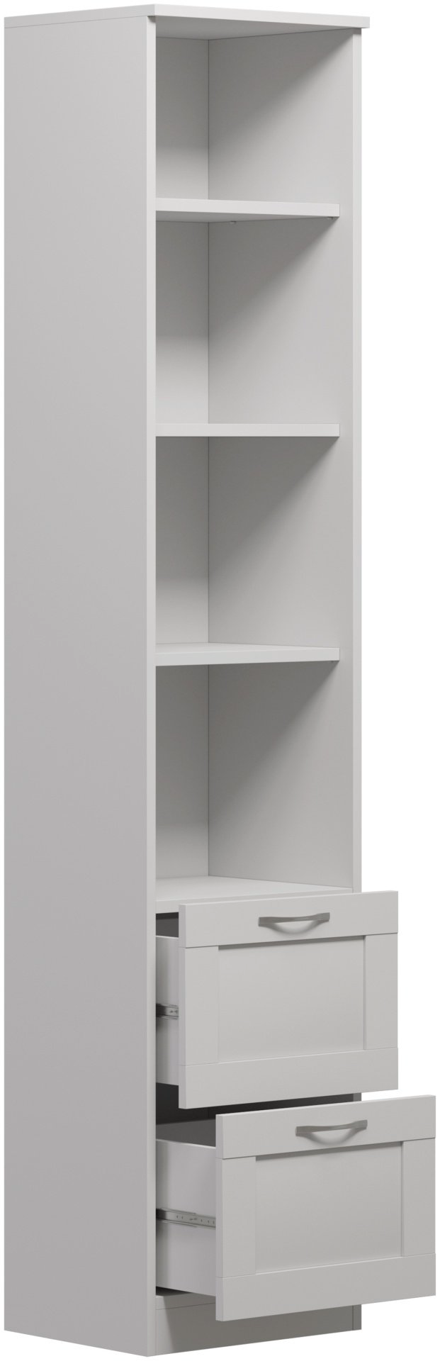 Стеллаж VMG Сириус ДСП, 39x35x190 см, белый купить,NaN